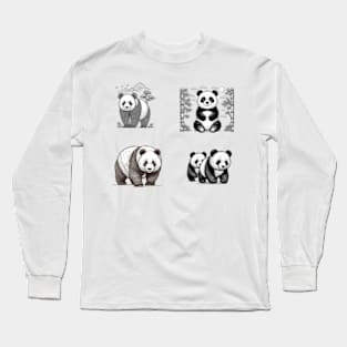 Panda Dream - Dreamy Artwork for Wildlife Admirers Long Sleeve T-Shirt